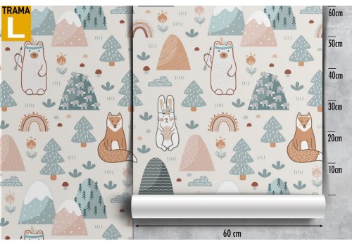 Wallpaper stylized bears animals children. 2