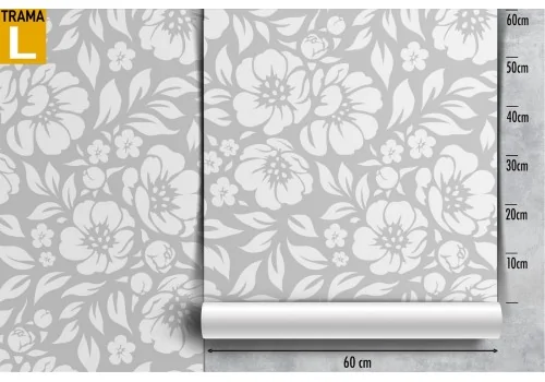 Minimal modern stylized flower wallpaper. 2