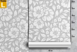 Minimal modern stylized flower wallpaper.