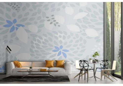 Carta da Parati fiori astratti natura pattern.