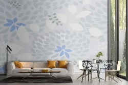 Abstract flowers nature pattern wallpaper.