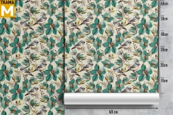 Carta da Parati Fiori Natura Vintage