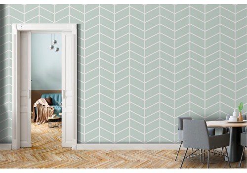 Geometric decoration wallpaper with alternating stripes.