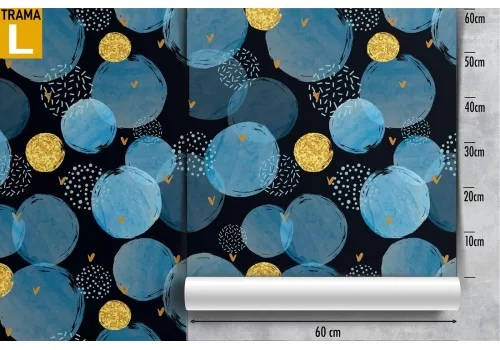 Carta da Parati decorazione moderna a pois glamour. 2