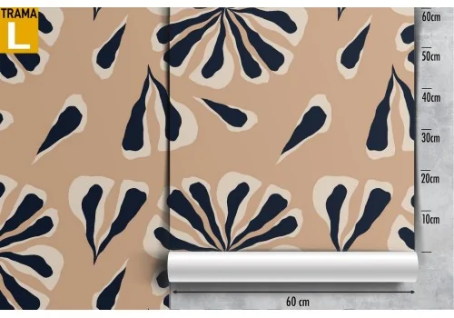 Wallpaper with stylized leaves nature vintage pattern. 2