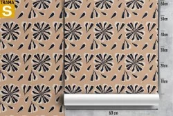 Carta da Parati Design e Stili Flora e Fauna Foglie Natura Vintage