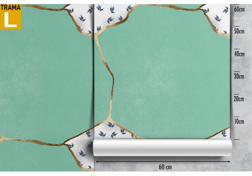 Turquoise marble luxury wallpaper. 2