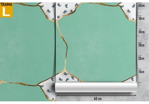 Turquoise marble luxury wallpaper. 2