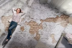 Carta da Parati superficie intonaco e mattoni