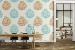 Abstract wallpaper blue clouds pattern.