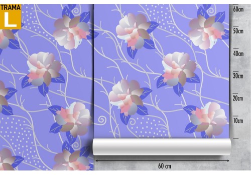 Modern nature roses wallpaper decoration. 2