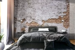 Industrial Urban Plaster Brick Wallpaper