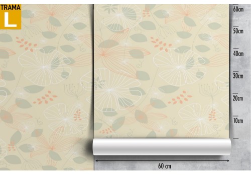 Wallpaper stylized leaves nature pattern. 2