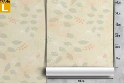 Wallpaper stylized leaves nature pattern.