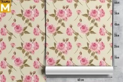 Vintage Nature Flowers Wallpaper