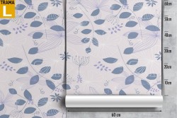 Carta da Parati foglie stilizzate moderne natura pattern.