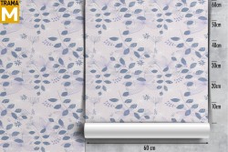 Carta da Parati Foglie Moderna Natura Stilizzata