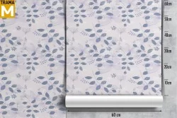 Modern Stylized Nature Leaves Wallpaper