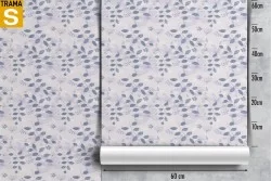 Carta da Parati Design e Stili Flora e Fauna Foglie Moderna Natura Stilizzata