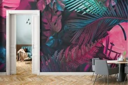 Modern Tropical Leaves Wallpaper