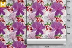 Carta da Parati Fiori Moderna Natura