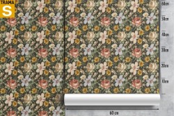 Wallpaper Design and Styles Flora and Fauna Flowers Nature Vintage