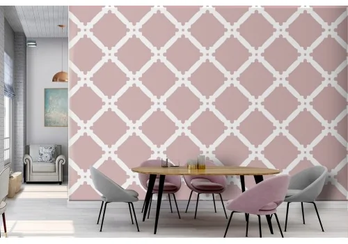 Modern geometric diamond wallpaper decoration.