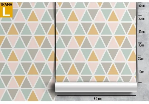 Geometric rectangles pattern vintage wallpaper. 2