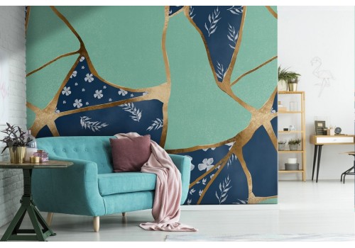 Glamour luxury marble surface wallpaper.