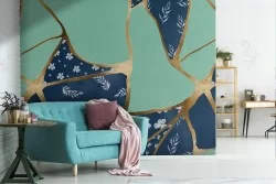 Carta da Parati superficie marmo glamour luxury.