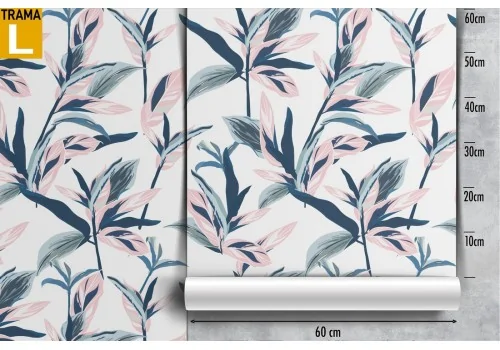 Modern nature stylized leaves wallpaper. 2