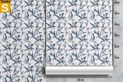 Wallpaper Design and Styles Flora and Fauna Modern Leaves Stylized Nature Tropical