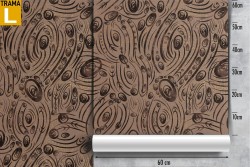 Brown vintage abstract wallpaper decoration.