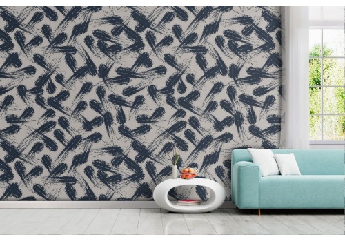 Wallpaper modern abstract decoration blue color.