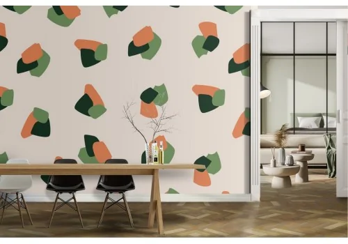 Vintage wallpaper decoration color stains.