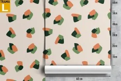 Carta da Parati decorazione vintage macchie colore.