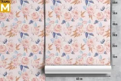 Vintage Nature Flowers Wallpaper