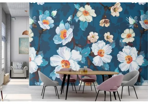 Daisy nature wallpaper modern design.