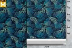 Tropical Stylized Nature Leaves Wallpaper