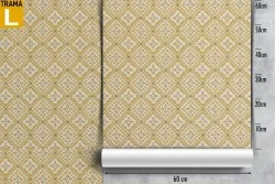 Vintage geometric hexagon wallpaper decoration.