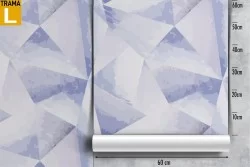 Geometric crystal modern wallpaper decoration.