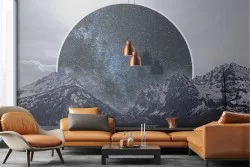 Fantasy mountain landscape wallpaper