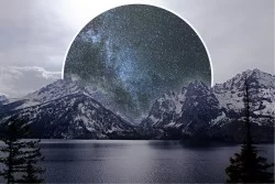 Carta da Parati Design e Stili Paesaggi e Natura Fantasy e Dark Moderna Montagna Natura Neve