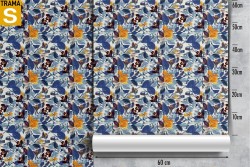 Carta da Parati Design e Stili Flora e Fauna Astratta Fiori Moderna Natura