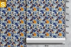 Wallpaper Design and Styles Abstract Flora and Fauna Modern Flowers Nature