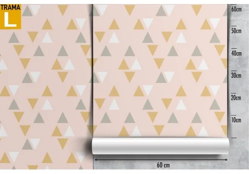 Modern geometric triangles wallpaper pattern. 2