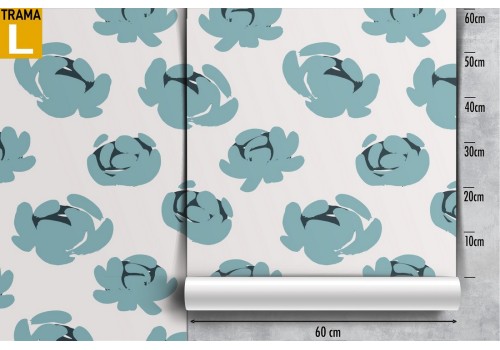 Abstract flowers blue nature wallpaper. 2