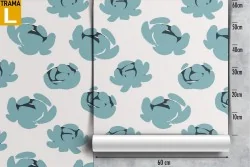 Abstract flowers blue nature wallpaper.