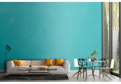 Blue cement surface wallpaper 2