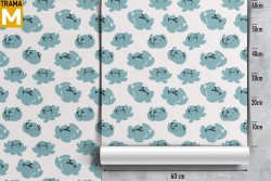 Carta da Parati Moderna Fiori Natura Stilizzata